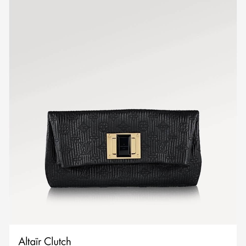 Louis Vuitton Altair Clutch Quilted Monogram Leather in Noire - Picture 15 of 15